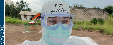 Doctor wearing personal protective equipment